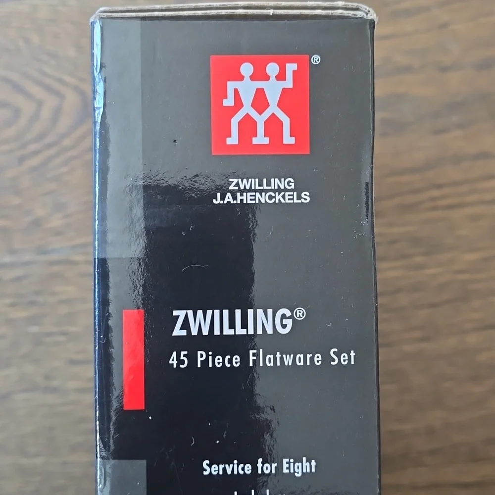 Zwilling J.A. Henckels Squared Flatware, 45-Piece Retail Price $250.00 USD